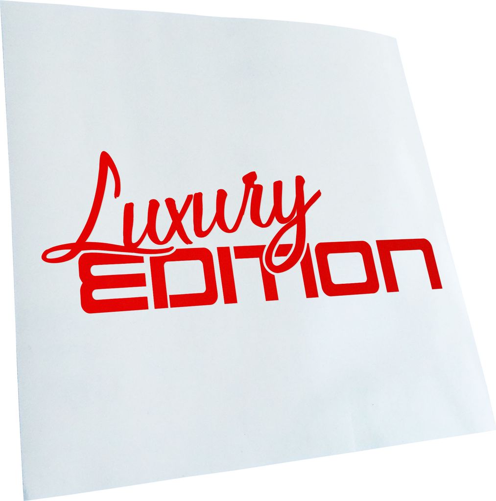 Kiwistar - Autoaufkleber - Luxury Edition - Rot - 24x10cm - Aufkleber für Auto, Laptop, Fahrrad, LKW, Motorrad mehrfarbig JDM Decal Racing