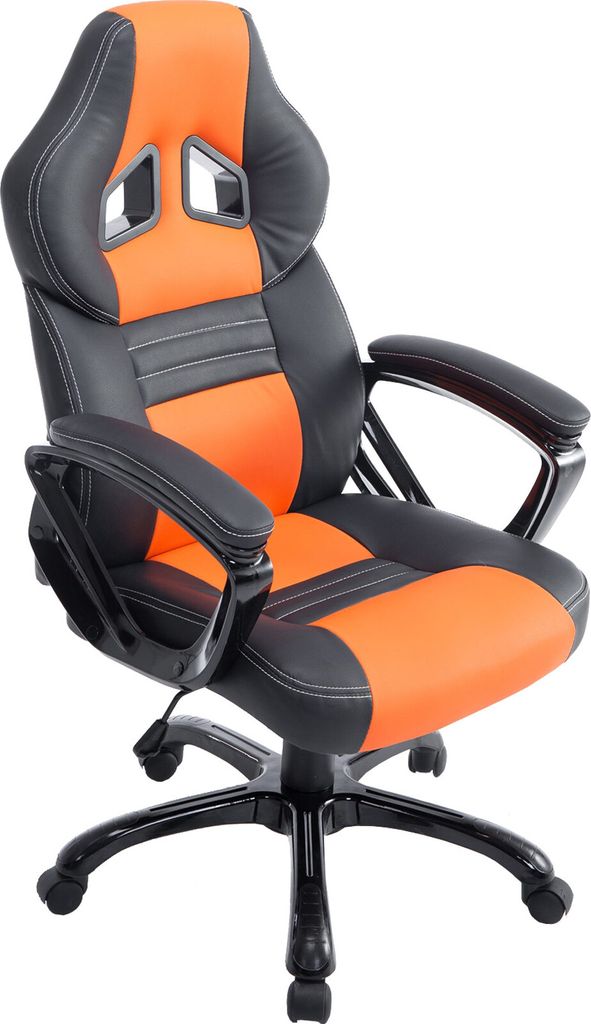 Bürostuhl HLO-CP68 schwarz/orange