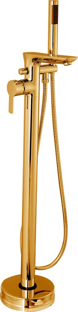 BADLAND Freistehende Badewannenarmatur GLAMOUR Wannenarmatur für Badezimmer in Gold