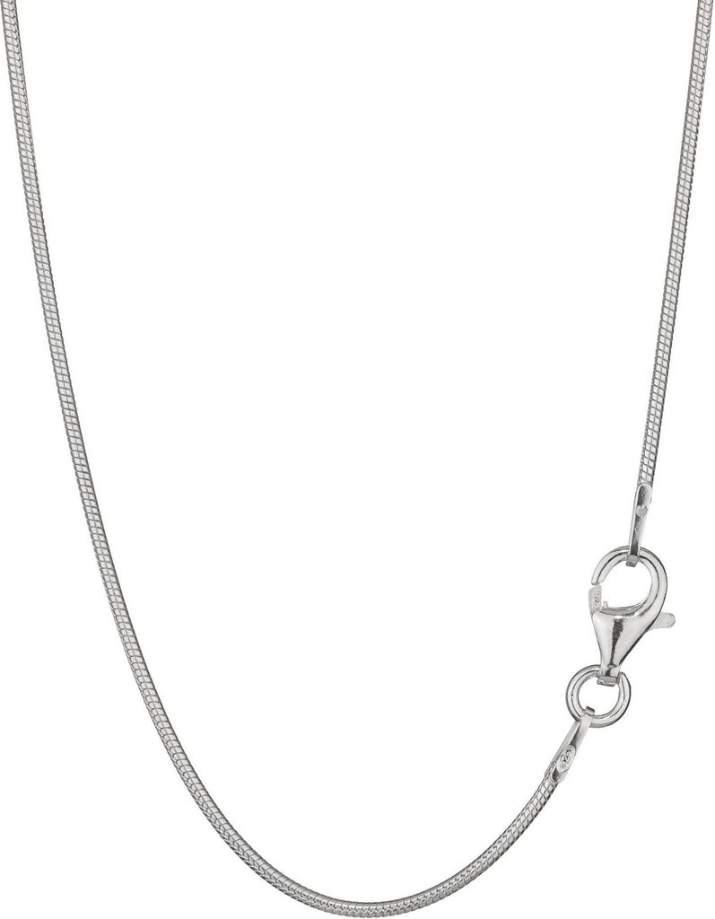 42cm elegante Schlangenkette rund 925 Silber 1mm breite Produktbild 