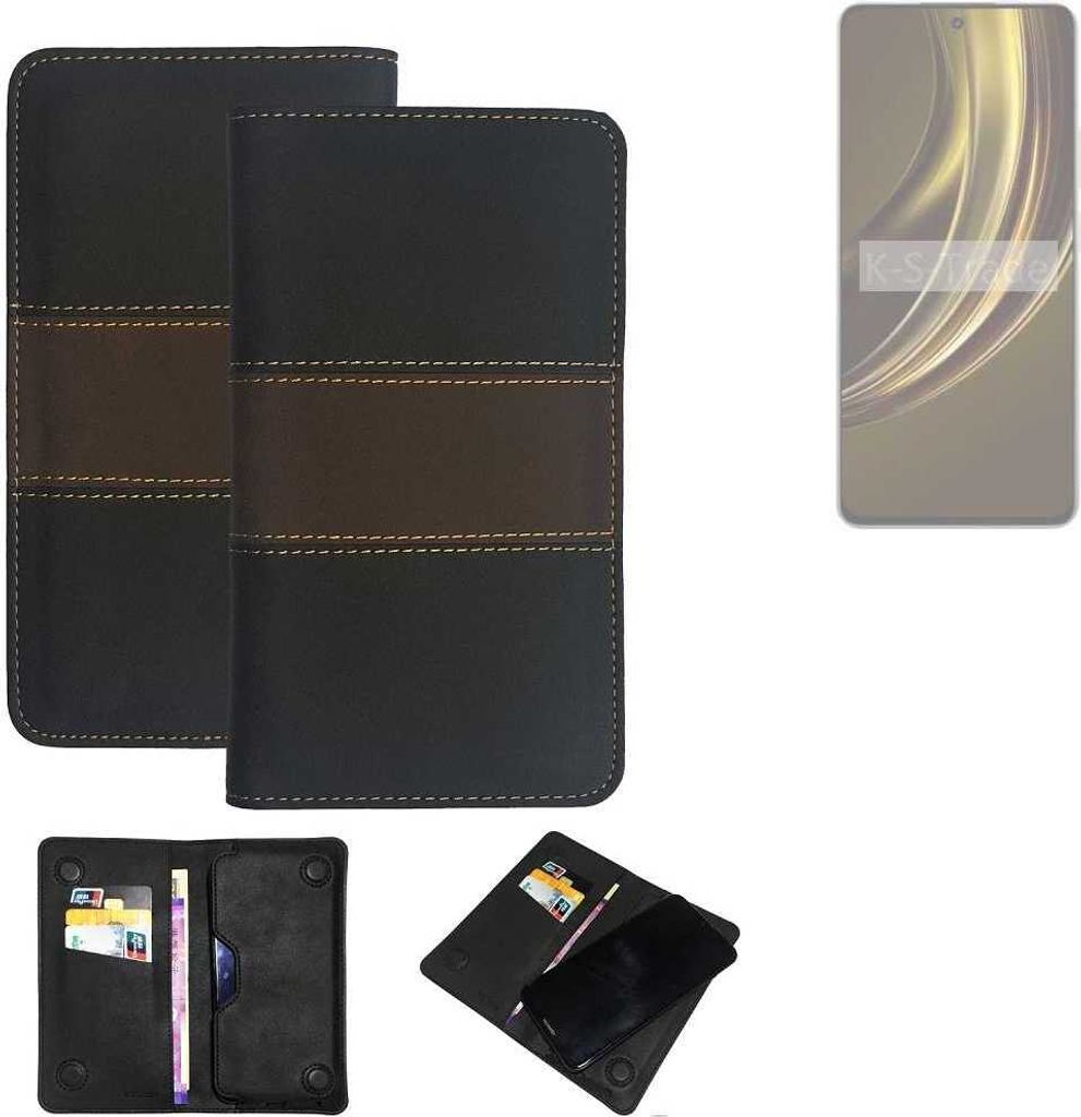 K-S-Trade Hülle Handyhülle kompatibel mit Realme P1 Speed 5G Schutzhülle Walletcase Bookstyle Tasche Schutz Case Handytasche Wallet Cover
