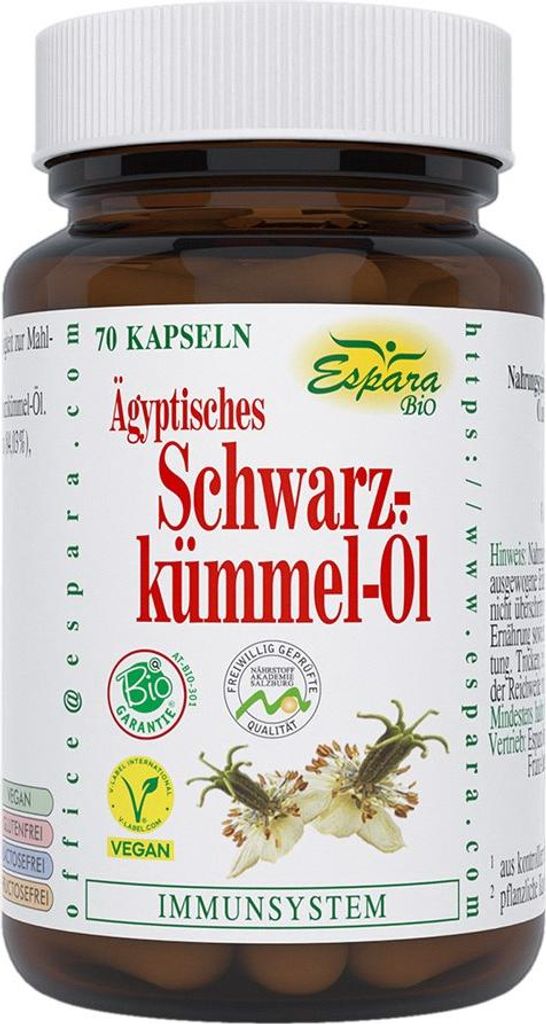 Black cumin oil organic capsules 70 Capsules Zdjęcie produktu 