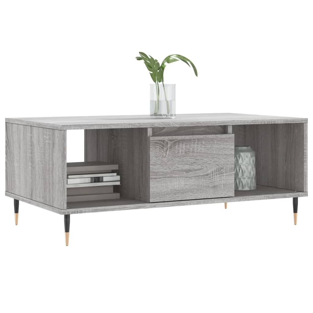 "Winter Sale" Couchtische - Grau Couchtisch Grau Sonoma 90x50x36,5cm Holzwerkstoff DE1195582