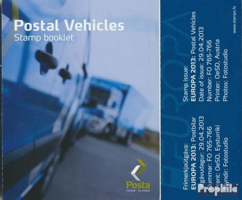 Briefmarken Dänemark - Färöer 2013 Mi 783-784MH (kompl.Ausg.) Markenheftchen postfrisch Post