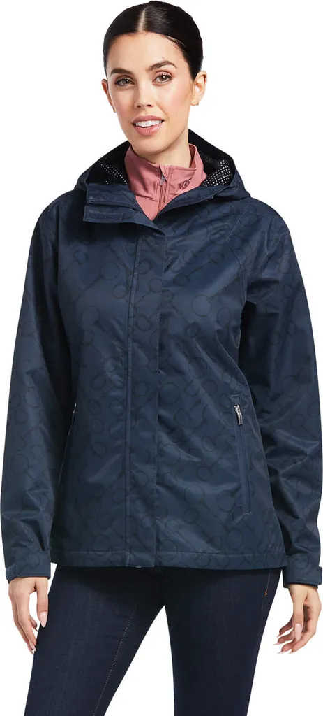 Imperméable d'Équitation pour Femme Ariat Spectator à Motif Mors Bleu