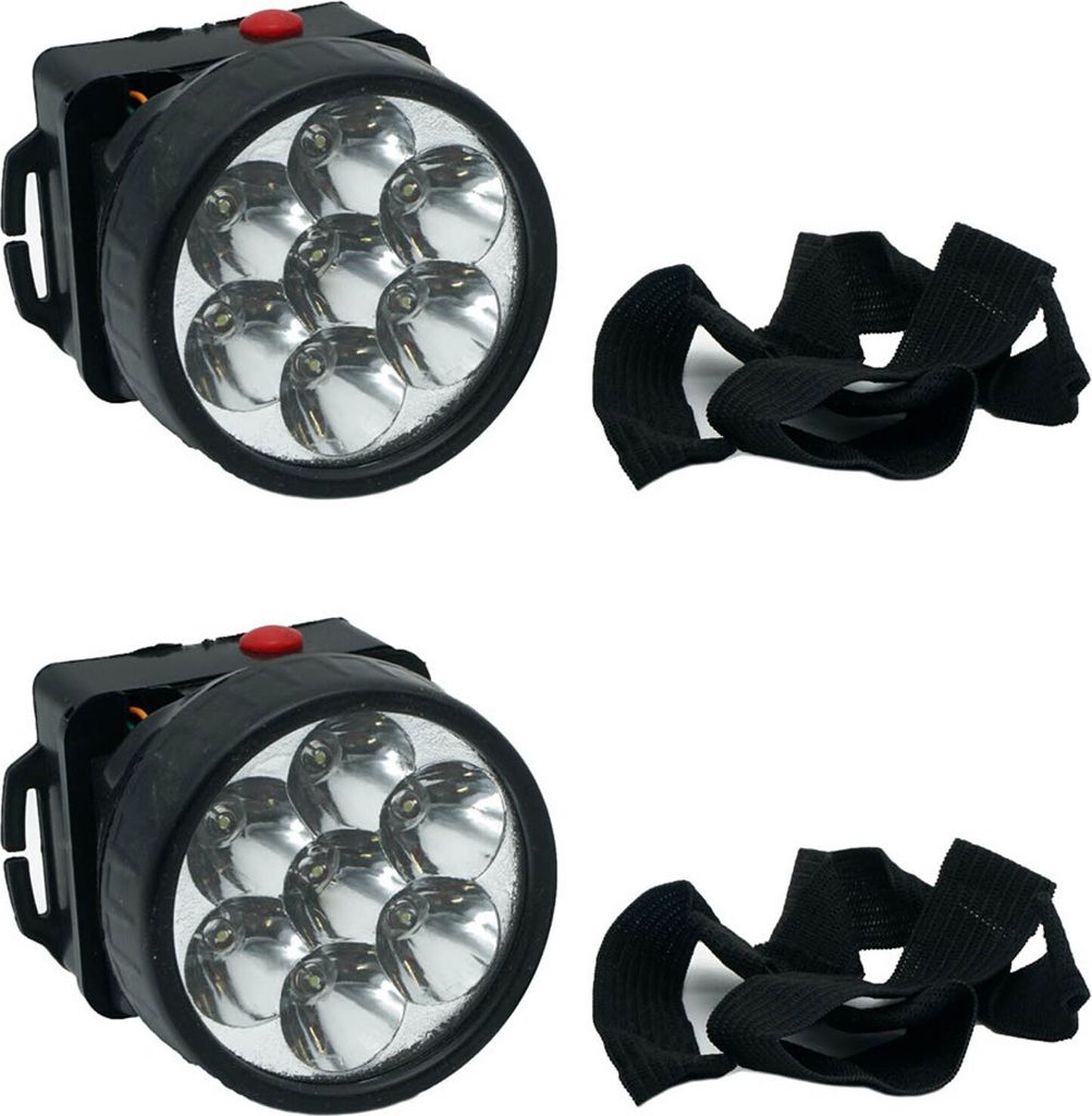2er Set LED Stirnlampe Kopftaschenlampe Stirnleuchte Kopflampe Schwarz Kopf Taschenlampe Kopfleuchte