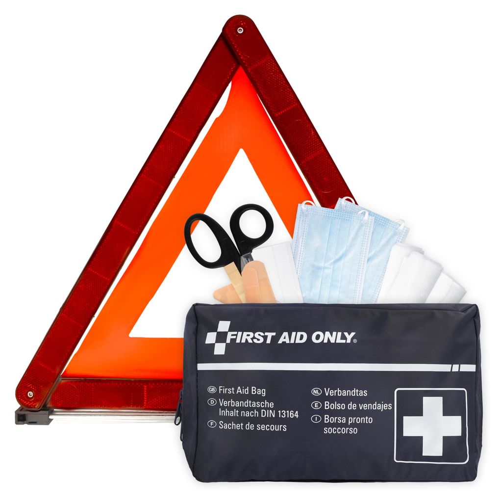 First Aid Only Kfz Verbandtasche DIN 13164 | Warndreieck Produktbild 