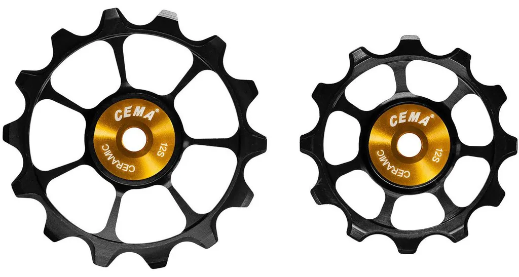 Galets Cema Ceramic 12-14T or : roulements céramique Shimano Ultegra