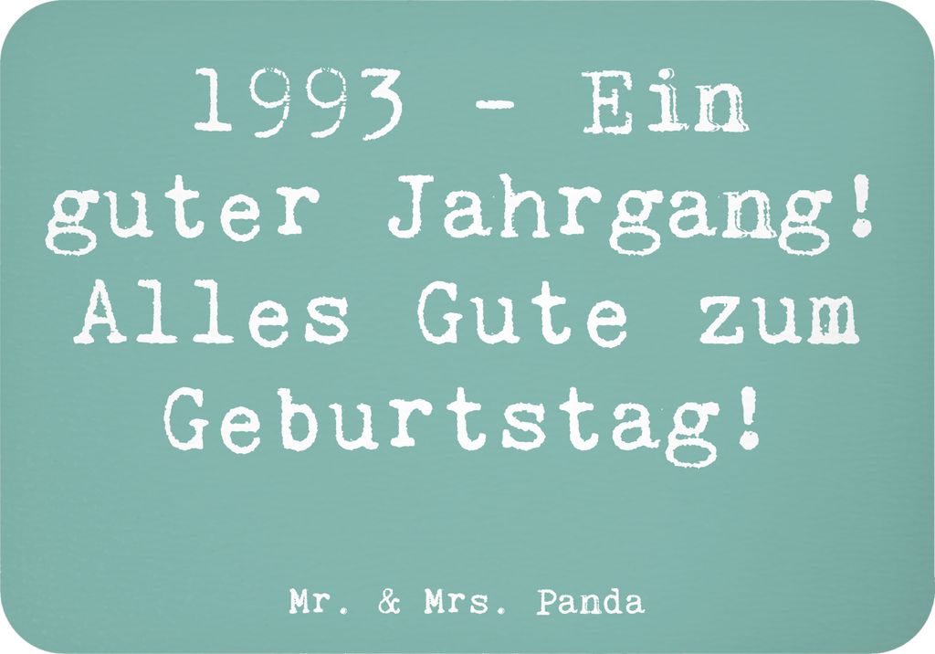 Mr. & Mrs. Panda magnet Spruch 1993 Geburtstag - Meeresbrise - Geschenk, memomagnet, Alter, wertvolle Erinnerungen, Happy Birthday, zettelhalter, J...