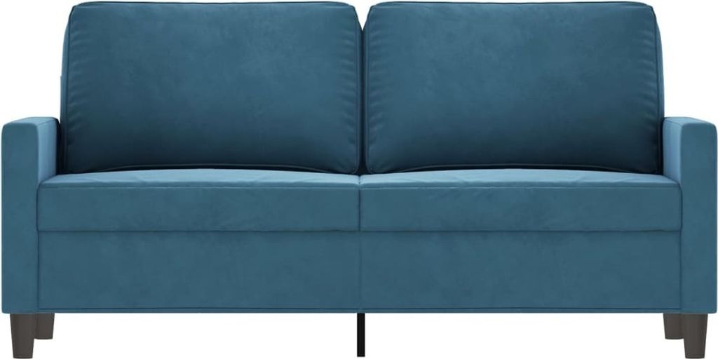 Langlebige 2-Sitzer-Sofa Blau 140cm Samt - Möbel571360 - Klassische Sofas
