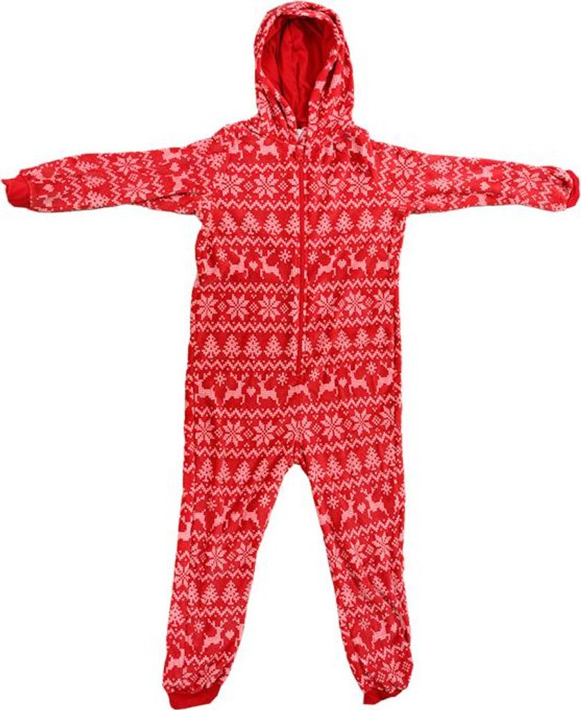 Damski świąteczny kombinezon CHRISTMAS ONESIE czerwony - Zdjęcie produktu 