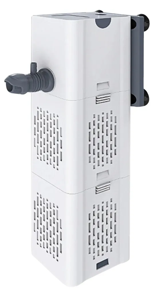 Filtre aquarium 15W contre eau trouble débit réglable et embout UE