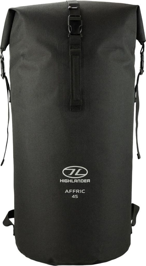 Highlander wasserdichter Rucksack Drybag Affric 45 Liter - Schwarz
