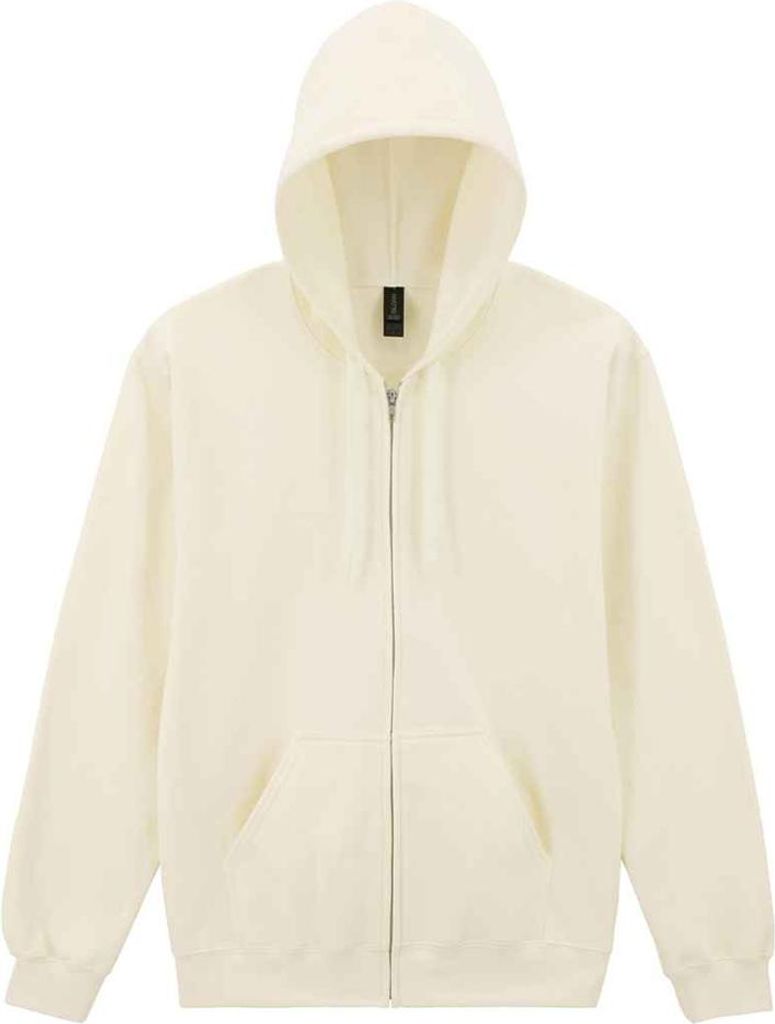 Gildan - "Softstyle" Hoodie mit durchgehendem Reißverschluss für Herren PC7384 (XL) (Naturweiß)