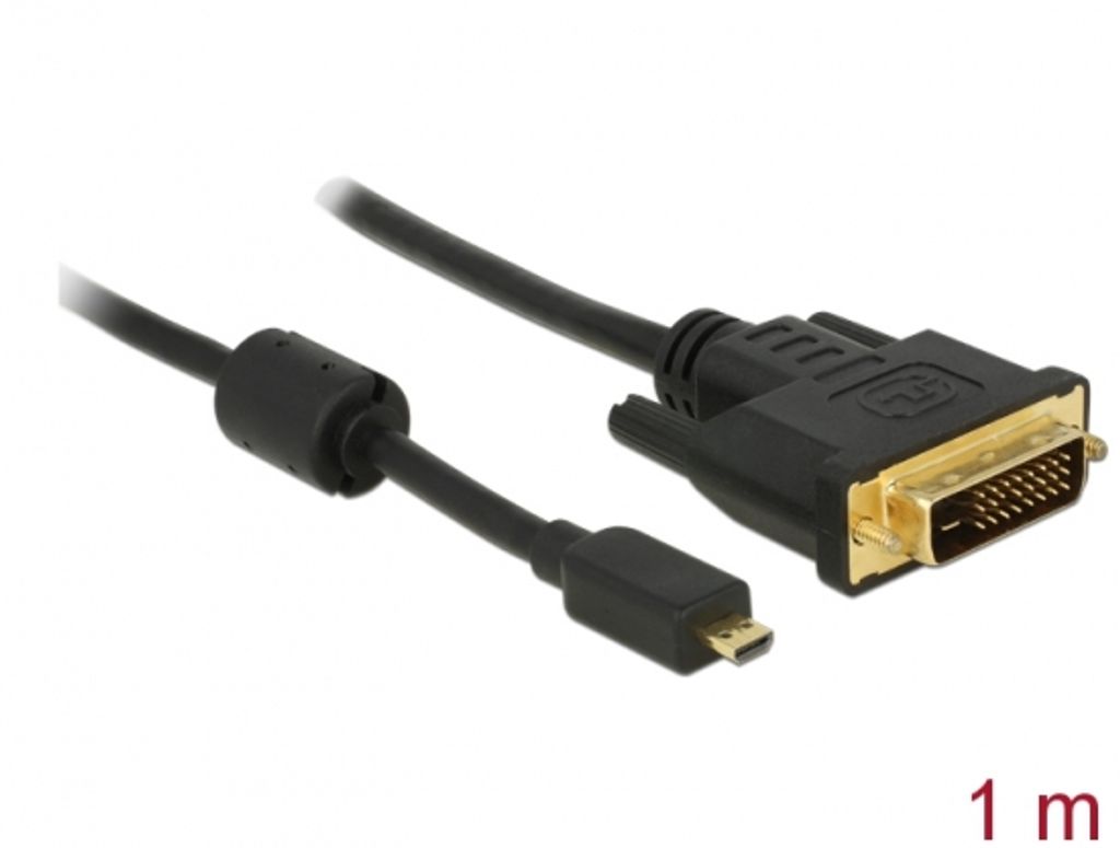 DELOCK HDMI Kabel HDMI micro D -> DVI(24+1) St/St 1.00m