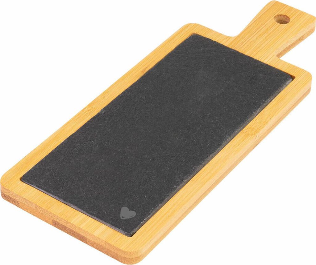 Westmark Tapasplatte »Tapas + Friends«, Schiefer in Bambus, 23 x 9 cm, 69702241