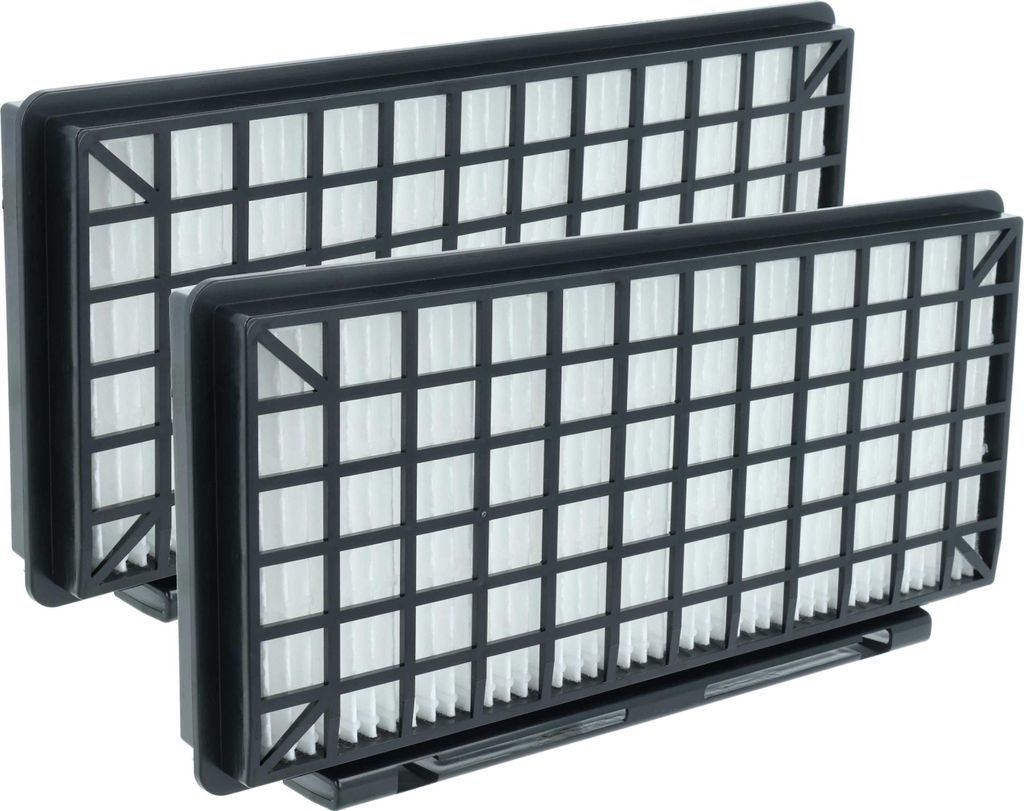 vhbw 2x Staubsaugerfilter kompatibel mit Siemens VSZ5225501, VSZ5243001, VSZ5GP126401, VSZ5GP126406, VSZ5142301 Staubsauger - HEPA-Filter Schwarz W...