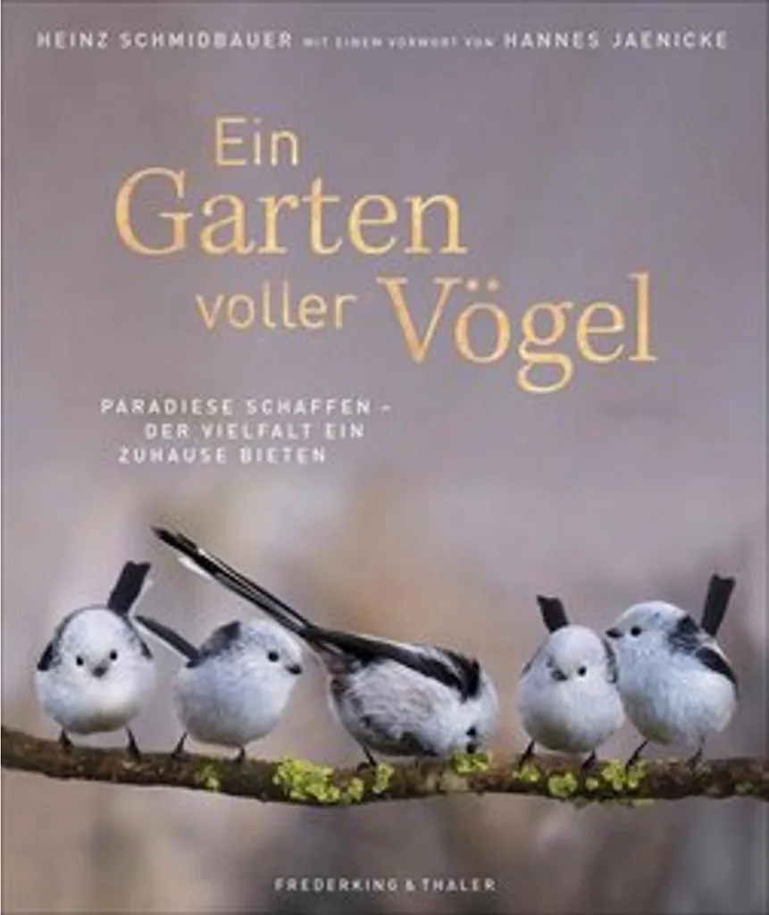 Nichoir design Ein Garten voller Vögel en métal robuste anthracite 2L
