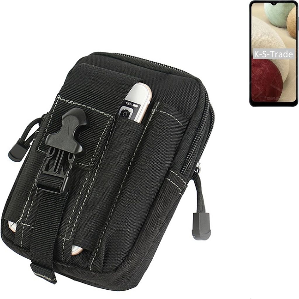 K-S-Trade Gürtel Tasche kompatibel mit Samsung Galaxy A12 Nacho Gürteltasche Holster Schutz Hülle Handy Hülle Smartphone outdoor Handy-Hülle