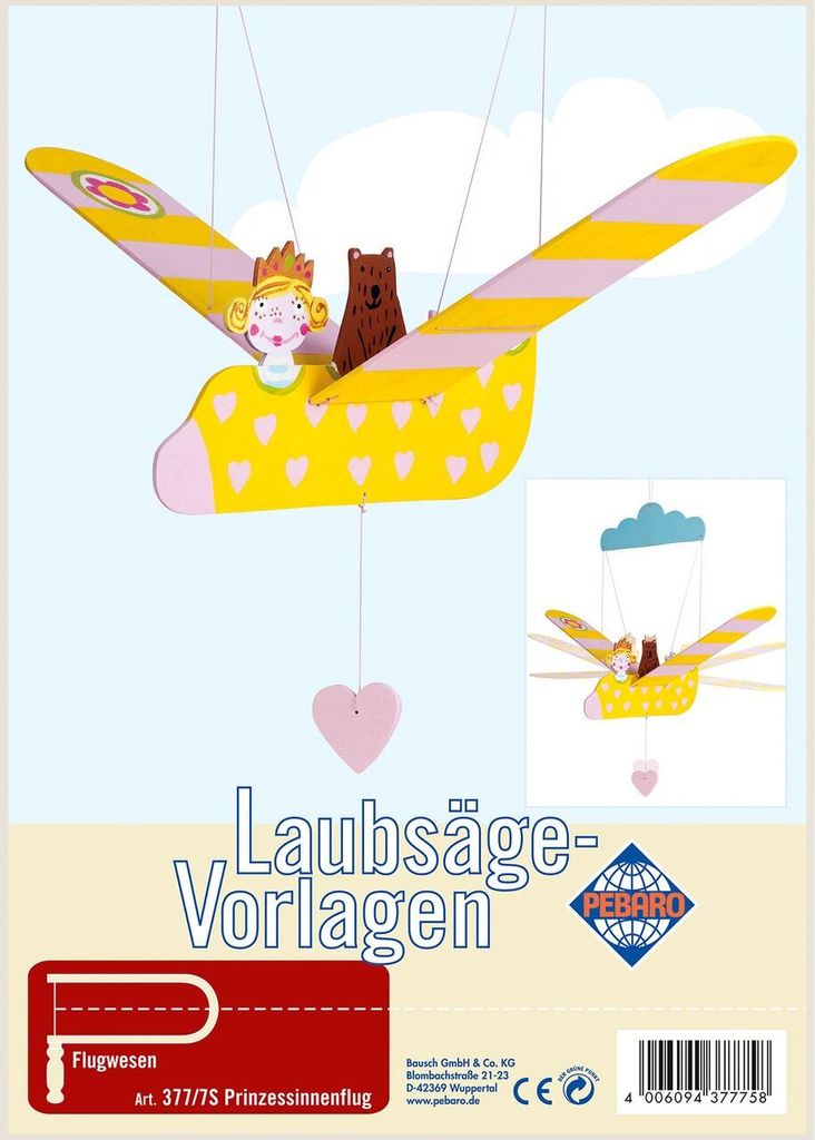 Pebaro Laubsägevorlage Prinzessinenflug