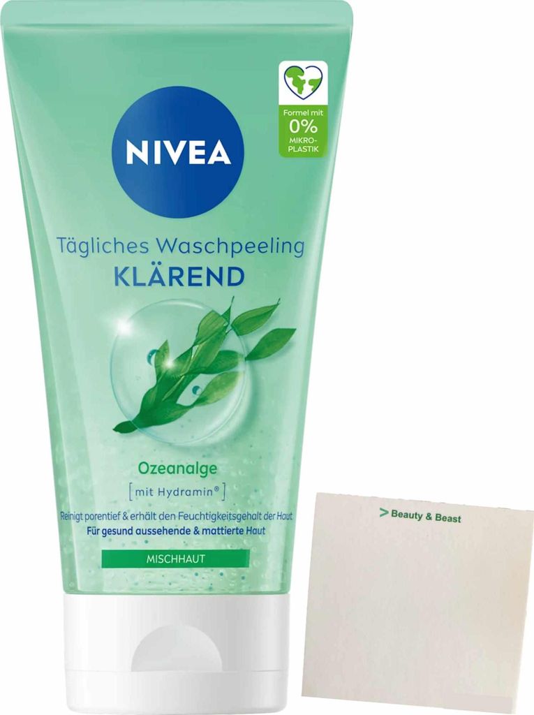 Nivea Visage Tägliches Waschpeeling (150ml Tube) + usy Block