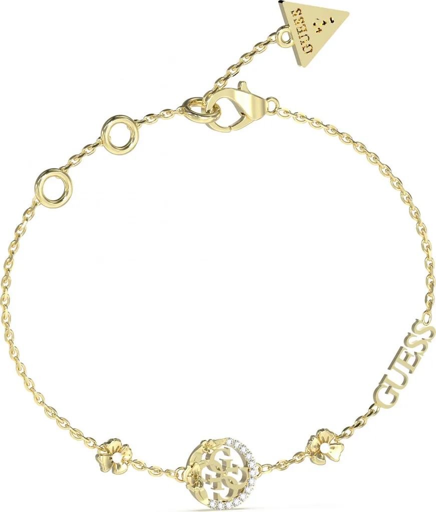 Acquista Bracciale Guess Oro Fiori e Zirconi | Spedizione Gratuita