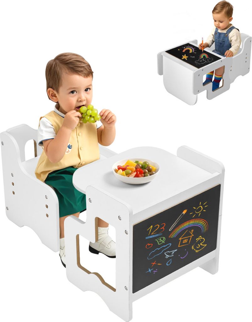 VEVOR Ensemble table et chaise Montessori, en bois, pour Image du produit 