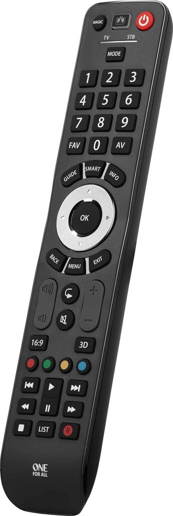 One For All 2-in-1-Fernbedienung Evolve 2 Schwarz Produktbild 