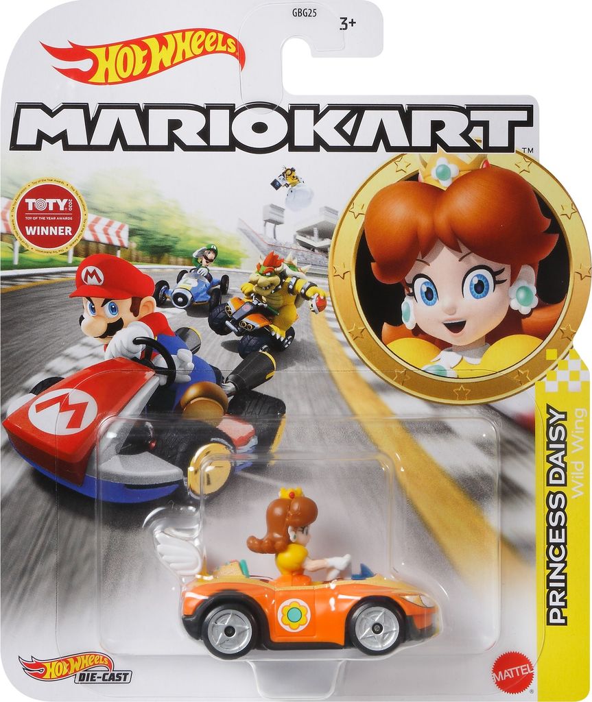 Hot Wheels Mario Kart die Cast: Princess Daisy