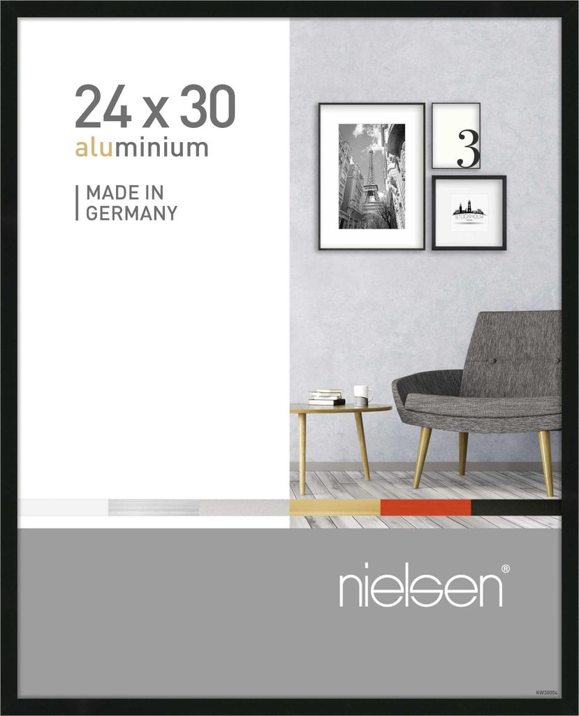 Cadre Nielsen en aluminium, modèle Pixel, dimensions 24x30 Image du produit 