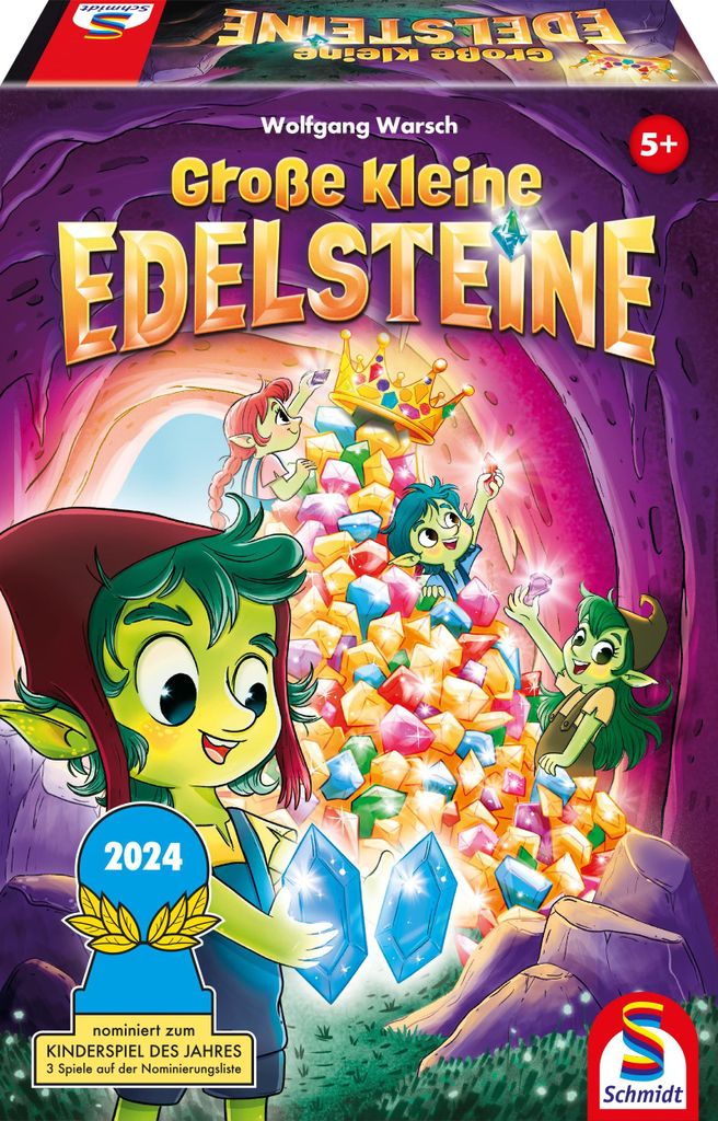 Schmidt Spiele 40656 Grandi Piccole Gemme – Gioco Da Ragazzi Per 2-4 Giocatori, Dai 5 Anni In Su, Durata 15 Minuti, Divertente Gioco Di Osservazione E Abbinamento