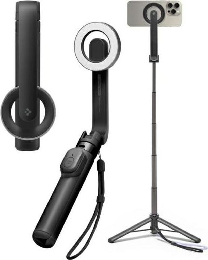Spigen MagSafe Tripod Selfie Stick, Smartfón, Čierna, Obrázok produktu 