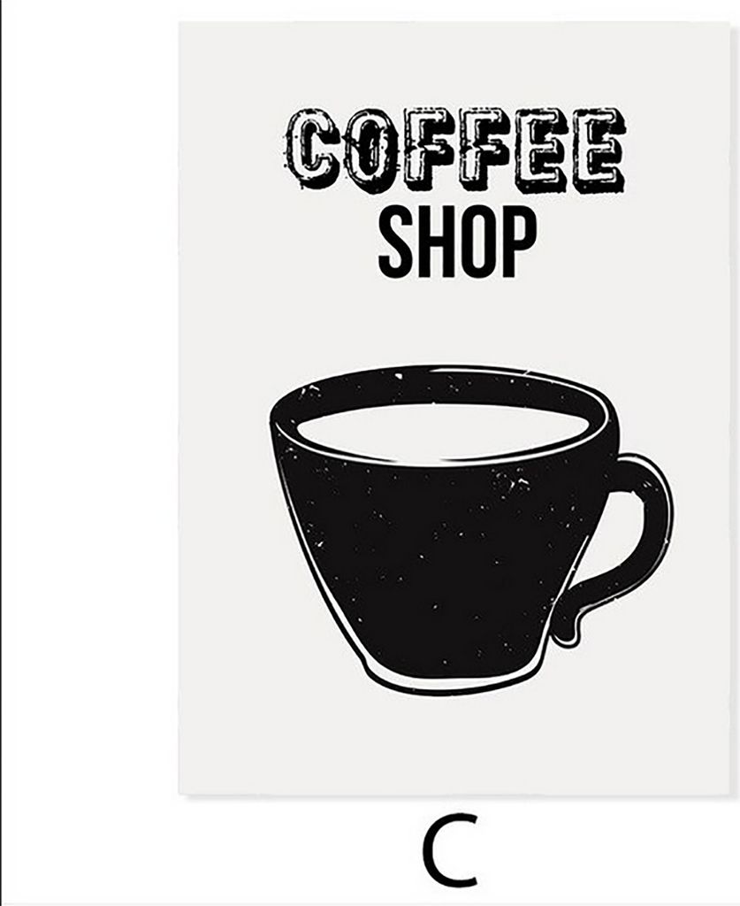 TPFLiving Kunstdruck LW-1738 (OHNE RAHMEN) Poster - Leinwand - Wandbild - Hochauflösender Giclée-Druck, langlebig und hochwertig - Dekoration Kü...