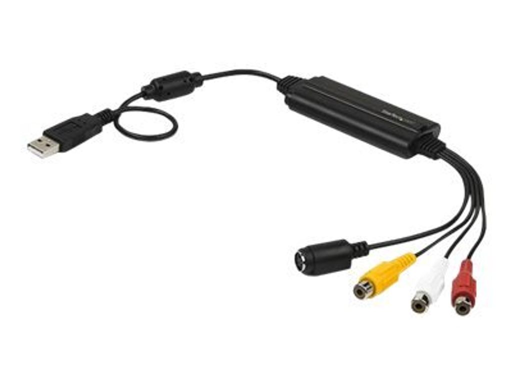 StarTech.com SVID2USB232, Czarny, Composite + S-Video + Zdjęcie produktu 