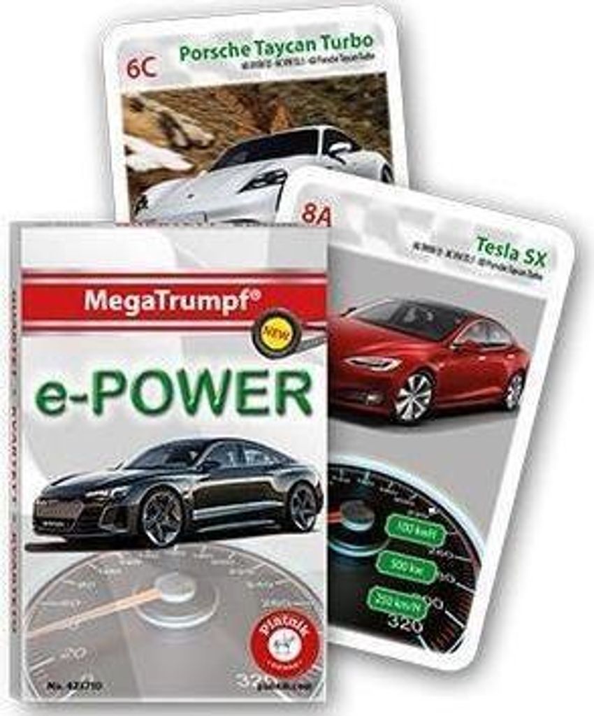 Quartett e-Power Kartenspiel für 2–4 Spieler ab 5 Jahren Produktbild 