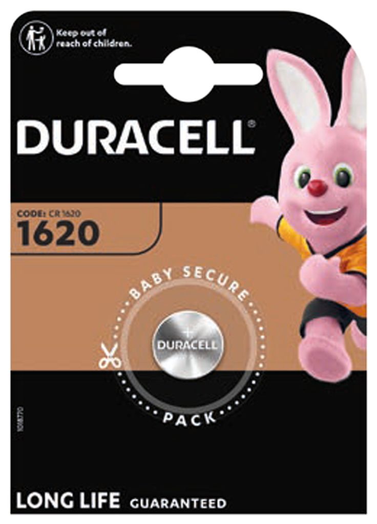 Duracell Batterie Knopfzelle CR1620 3.0V Lithium        Produktbild 1