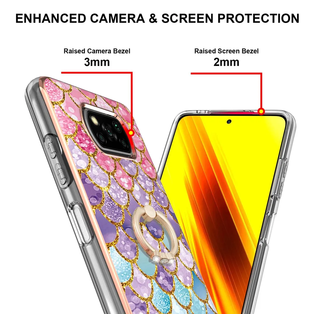 SORAKA Custodia per Xiaomi POCO X3 Pro/POCO X3 NFC con supporto ad