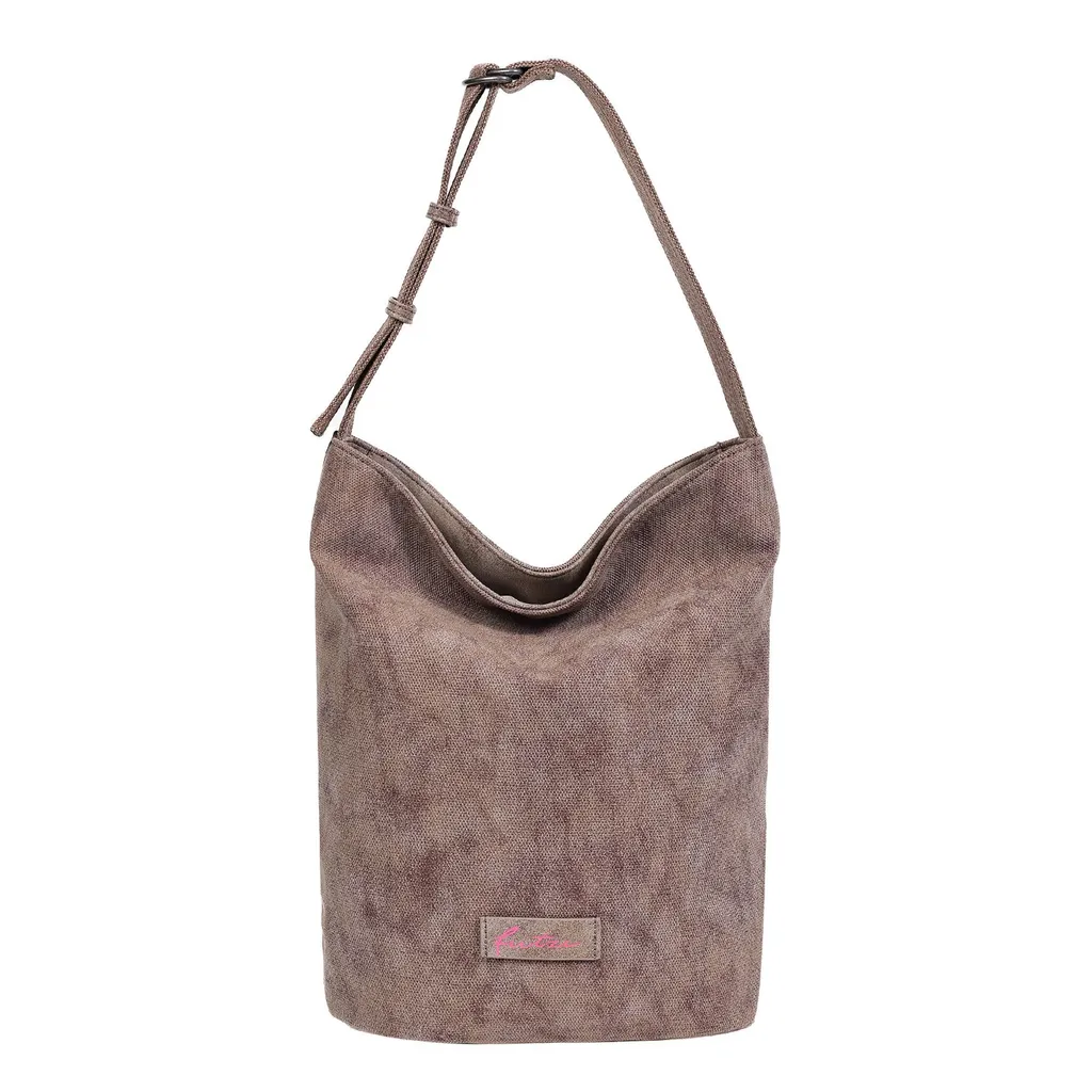 Grand sac hobo marron pour femme Fritzi aus Preußen Sumo01 en simili cuir