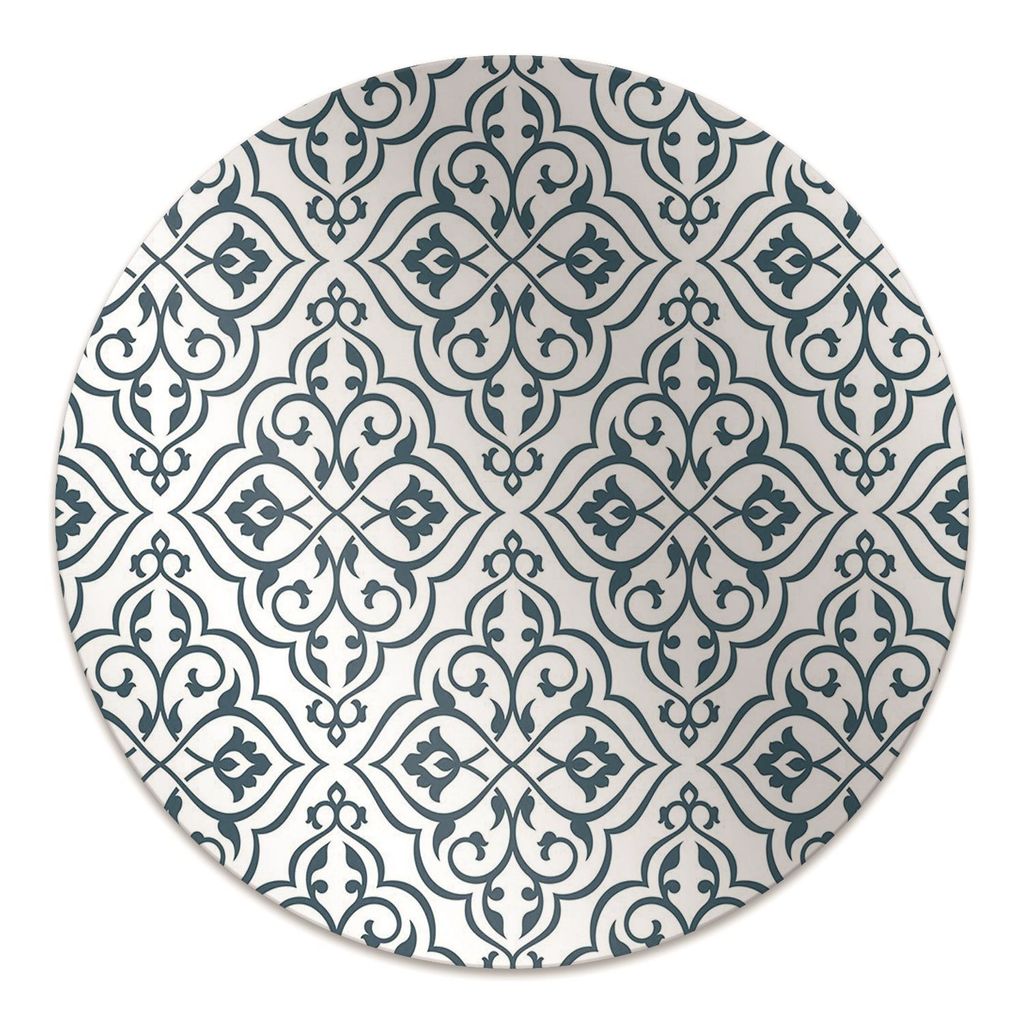 Rundmatte - Stuhlunterlage Bürostuhlunterlage - Rund Ø 100 cm - Bodenmatte - Fußmatte - Ornament