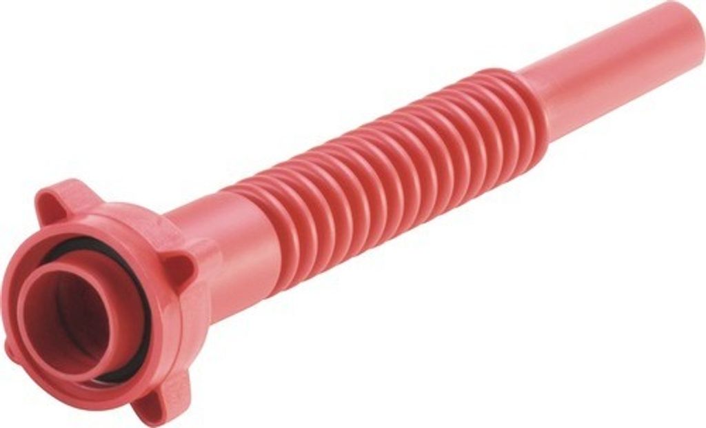 Auslaufrohr Premium rot, HD-PE für Kraftstoff-Kanister Produktbild 