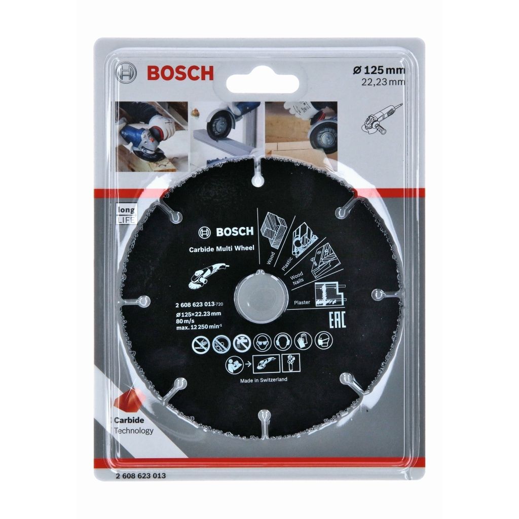 BOSCH Trennscheibe Hartmetall Multi Wheel 125  mm x 22,23 Produktbild 
