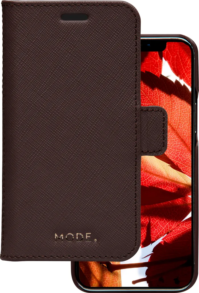 Coque Portefeuille iPhone 5,4" dbramante1928 New York Cuir Chocolat