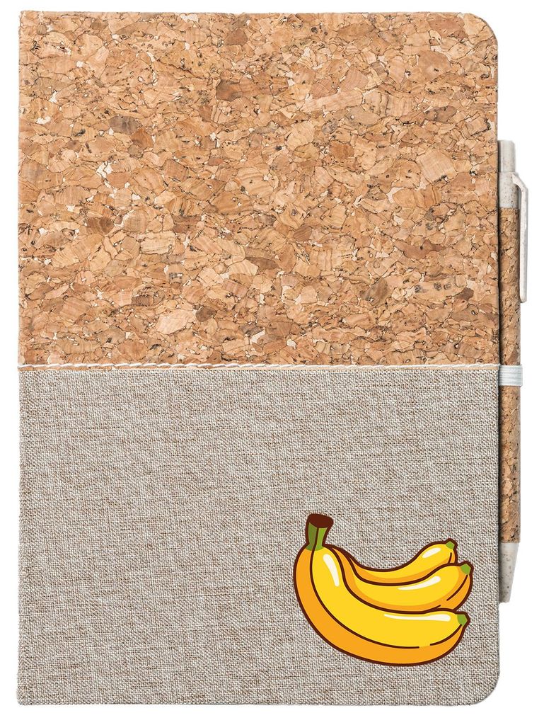 Huuraa Notizbuch A5 Banane Comic 80 Blatt inkl. Kugelschreiber Tagebuch Geschenkidee