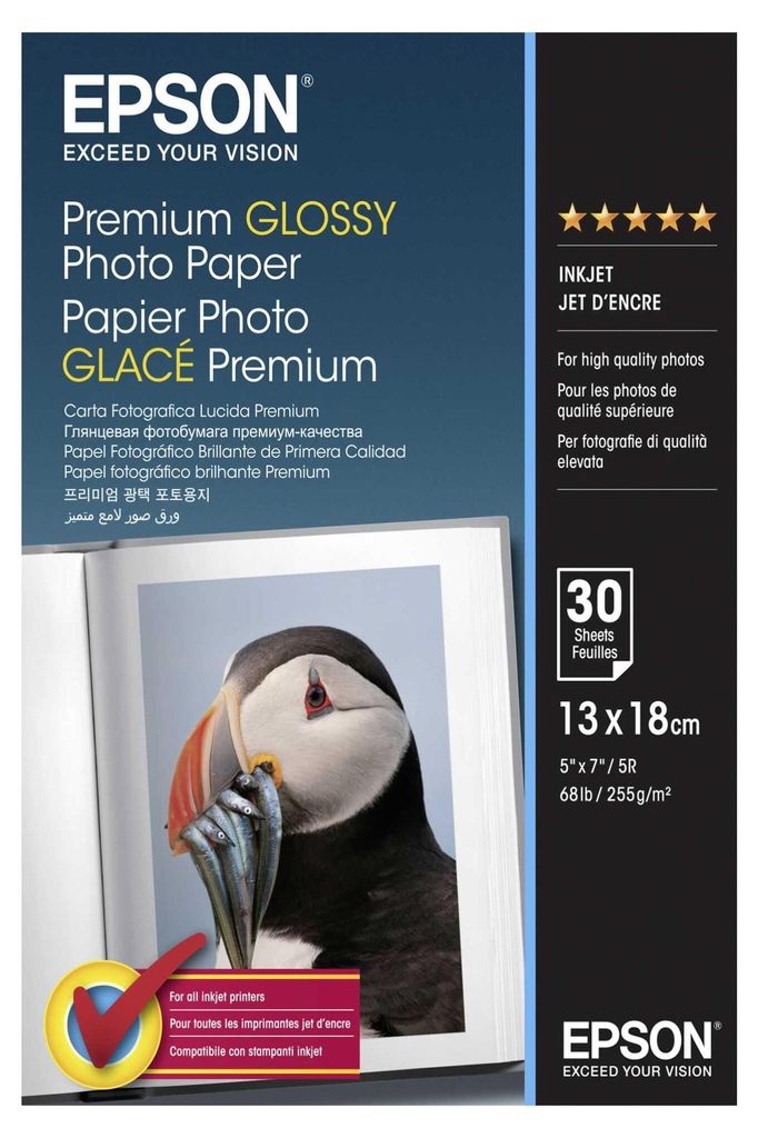 EPSON Photo Paper S042154 13,0 x 18,0 cm błyszczący 255 Zdjęcie produktu 