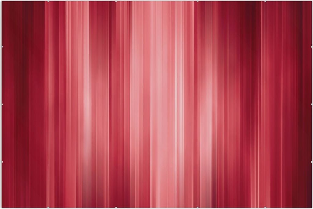 Wallario Wandbild Rot und schwarz gestreift - Abstraktes Streifenmuster, Größe: 61 x 91,5 cm, Poster mit rahmenlosen Bildhalter