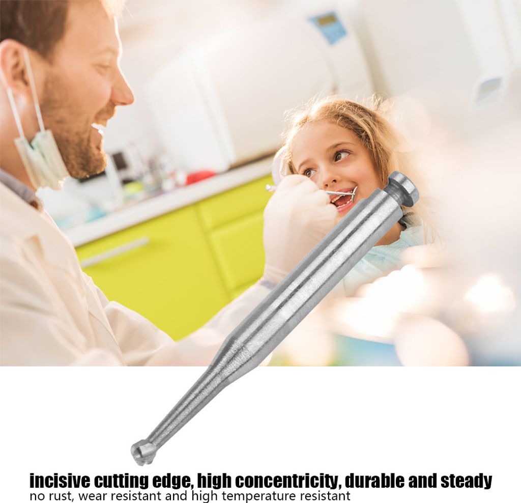 5pcs Low Speed Wolframkarbid Stahl Dental Schneiden Burs Zahnarzt Polierwerkzeuge (RA4)