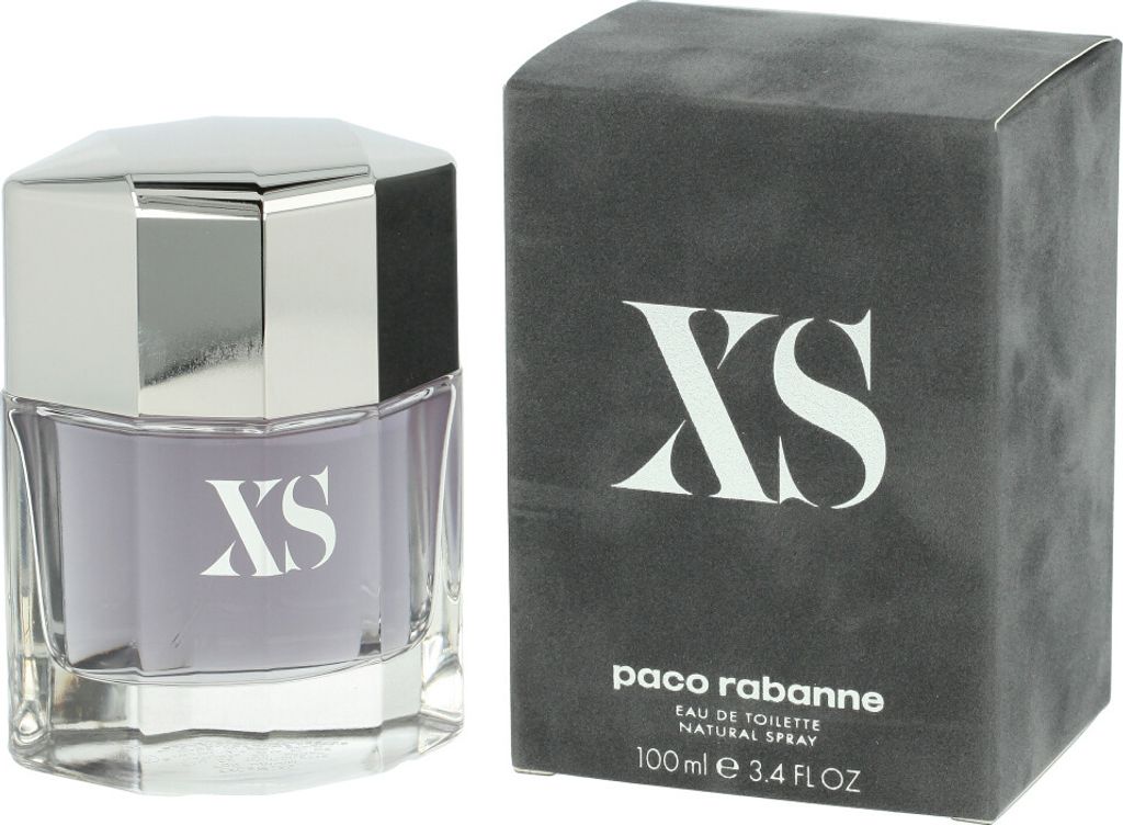 A perfume bottle and its box are displayed on a white background.