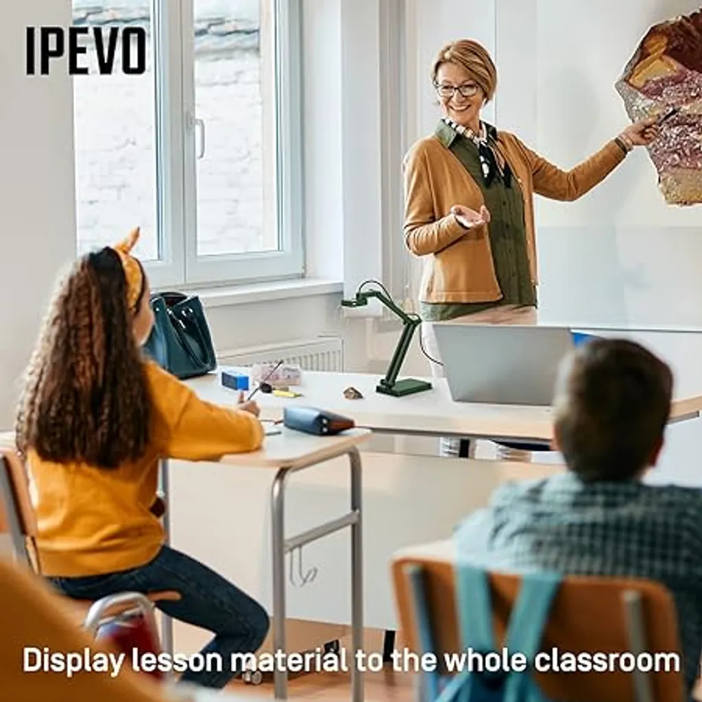 IPEVO DO-CAM Grey USB Visualiseur Portable 8MP pour Présentation Pro - 8