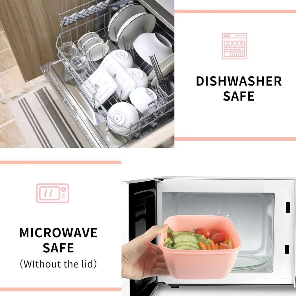 Bento - Contenitore per il pranzo, 360 ml, in plastica resistente al