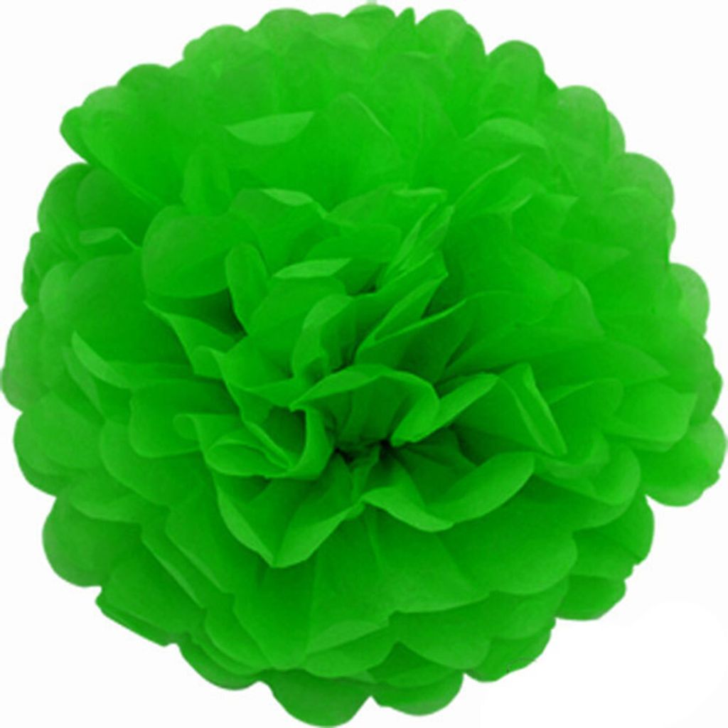 grün Papier Pompons